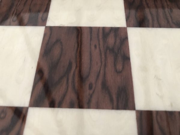 Walnut and Sycamore Gloss Chess Board with 2.2 inch Squares - Image 14