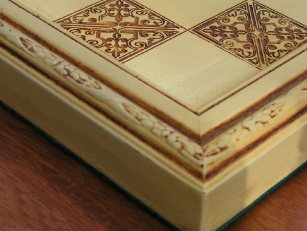 Decorative Ivory Chess Board with 2 inch Squares