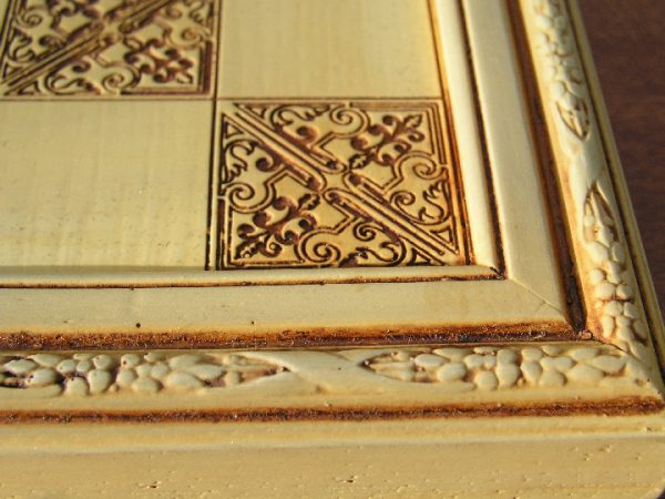 Decorative Ivory Chess Board with 2 inch Squares - Image 5