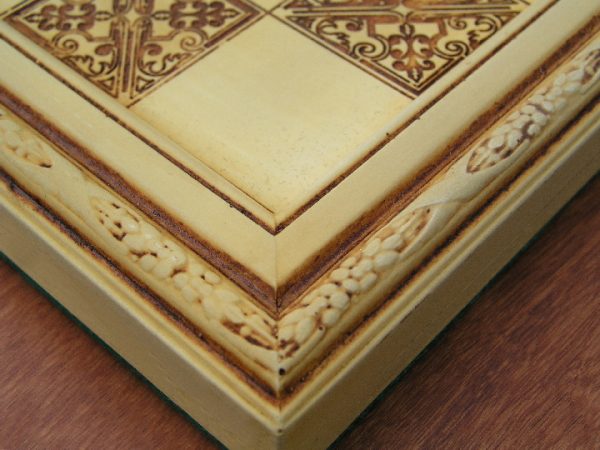 Decorative Ivory Chess Board with 2 inch Squares - Image 10