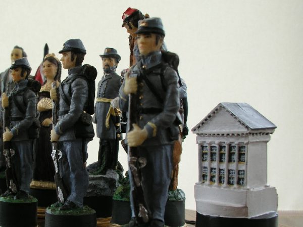Mascott Chess - Hand Painted American Civil War Chess Set