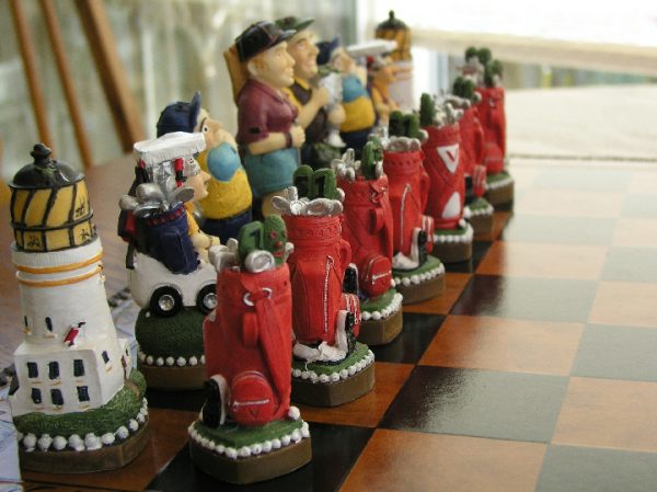 Mascott Chess - Golf Hand Painted Chess Set - Image 4