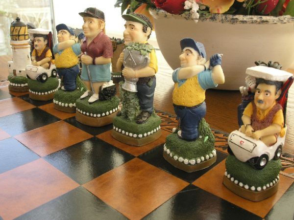 Mascott Chess - Golf Hand Painted Chess Set - Image 7