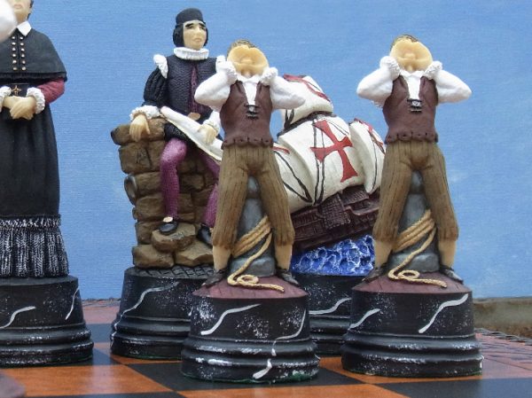 Mascott Chess - Christopher Columbus Hand Decorated Chess Set - Image 9