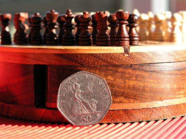 Pegged with Moon Drawer 5 inches Round Chess Set - Image 11