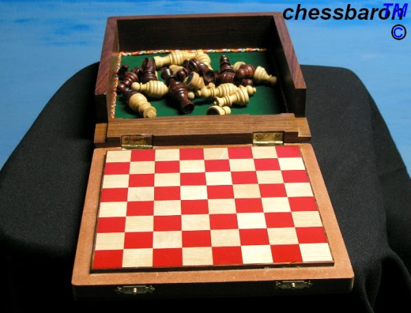 Large 7 inch Square Magnetic Travel Chess Set - Image 4