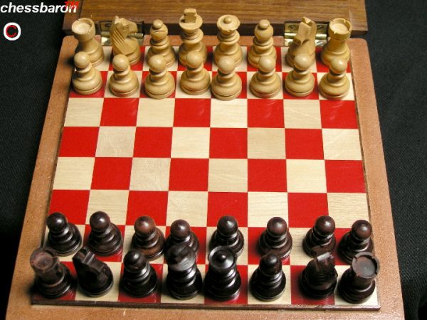 Large 7 inch Square Magnetic Travel Chess Set - Image 5