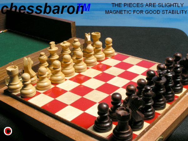 Large 7 inch Square Magnetic Travel Chess Set - Image 8