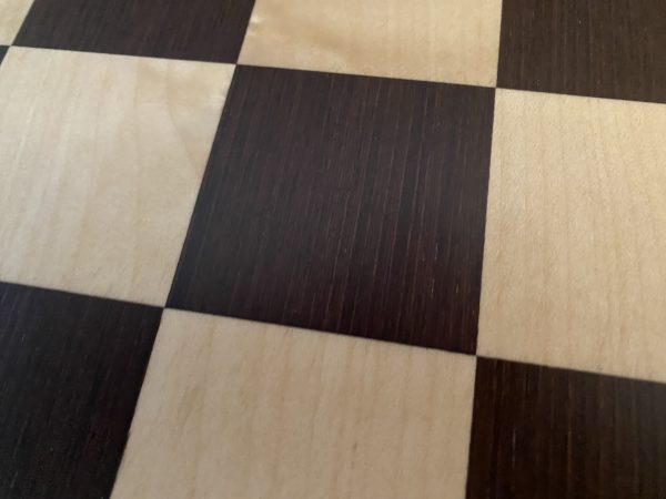 Deluxe Wengue and Maple Chess Board 50cm (2inch) - Image 7
