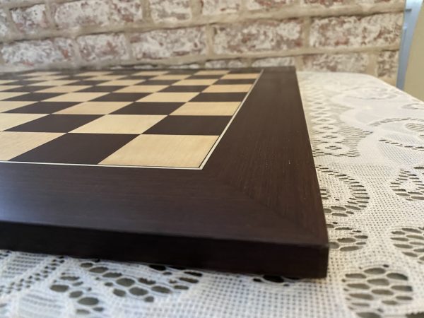 Deluxe Wengue and Maple Chess Board 50cm (2inch) - Image 8