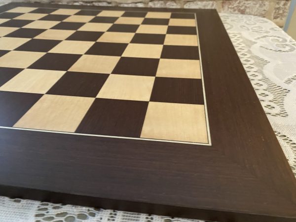 Deluxe Wengue and Maple Chess Board 50cm (2inch) - Image 2