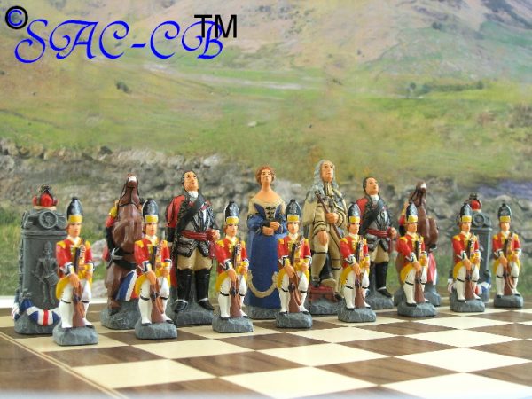 Battle of Culloden Hand Painted Chess Set - Deluxe - Image 5