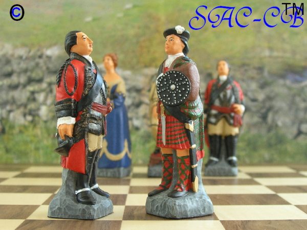 Battle of Culloden Hand Painted Chess Set - Deluxe - Image 9