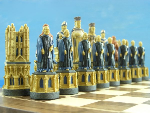 Hand Painted Canterbury Cathedral Chess Pieces - Image 3