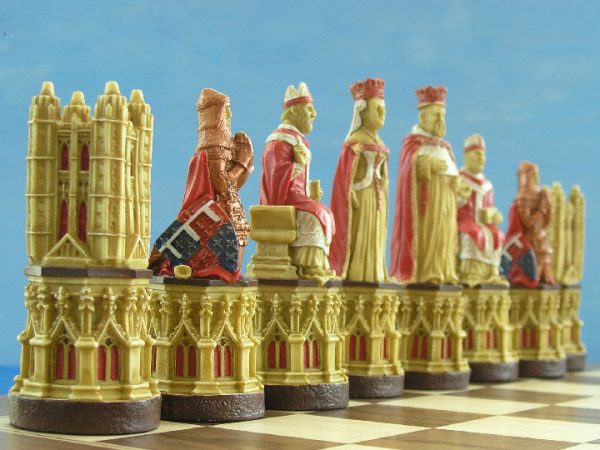 Hand Painted Canterbury Cathedral Chess Pieces - Image 5