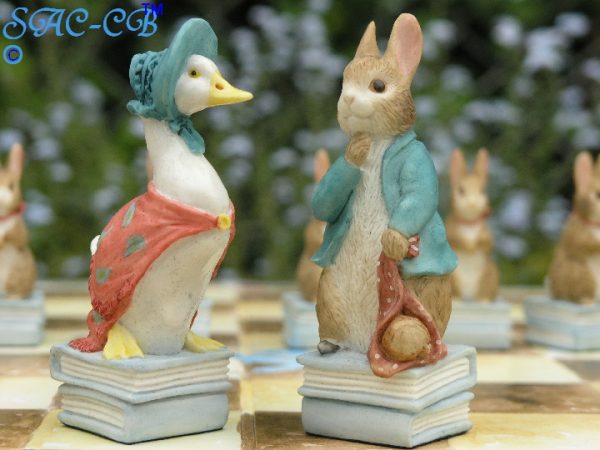 Peter Rabbit Hand Painted Chess Set With Board and Case - Image 5