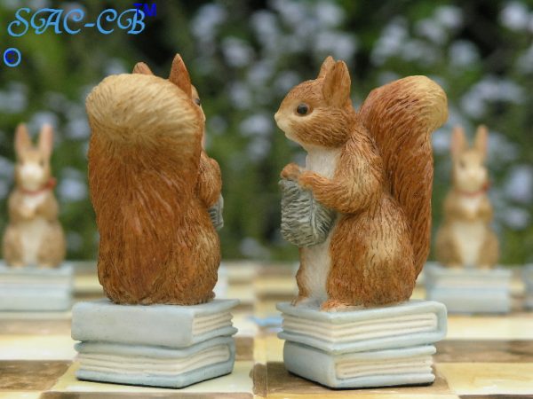 Peter Rabbit Hand Painted Chess Set With Board and Case - Image 7
