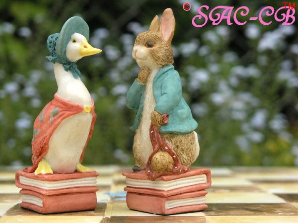 Peter Rabbit Hand Painted Chess Set With Board and Case - Image 10