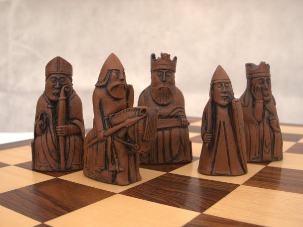 ChessBaron Deluxe Isle of Lewis Chess Pieces with Extra Berserker