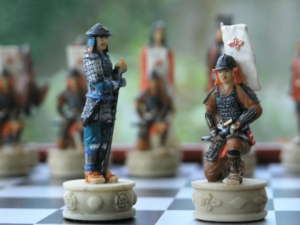 Hand Painted Samurai including Board - Image 3
