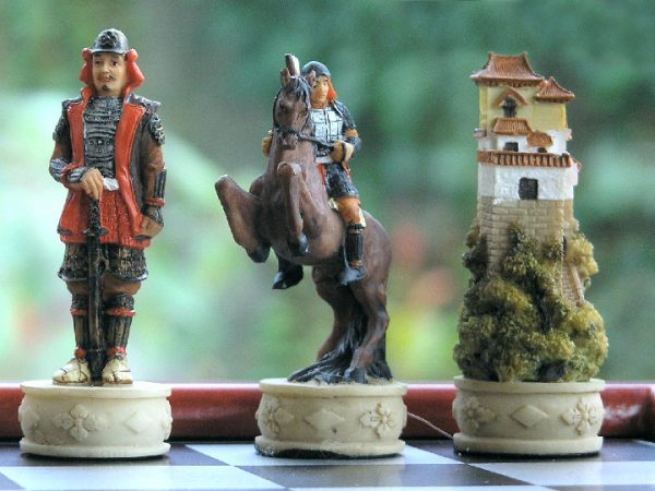 Hand Painted Samurai including Board - Image 4