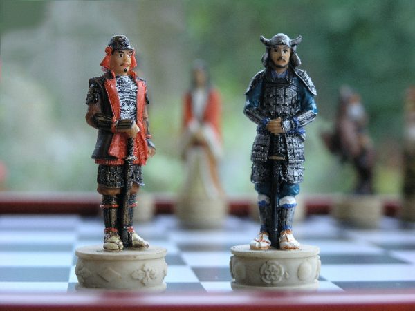 Hand Painted Samurai including Board - Image 7