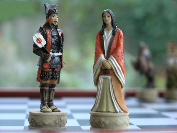 Hand Painted Samurai including Board - Image 9