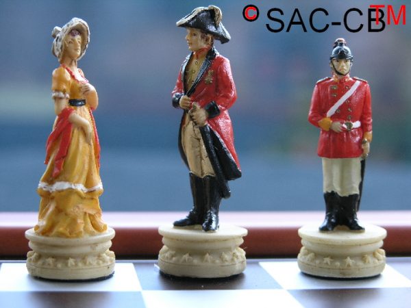Italfama - Hand Painted Waterloo Chess Set