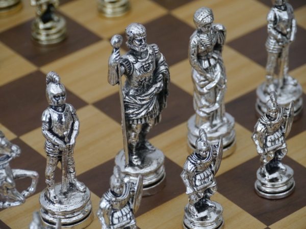 Roman Metal Chess Set - Image 11