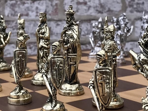 The Crusades Brass Chess Set - Image 6