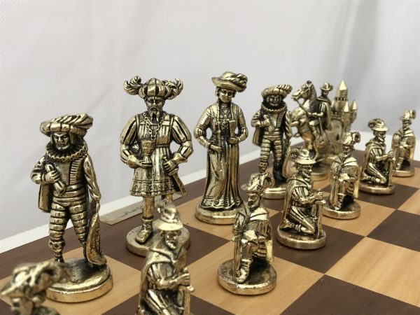 French Late Baroque - Brass Chess Set - Image 6