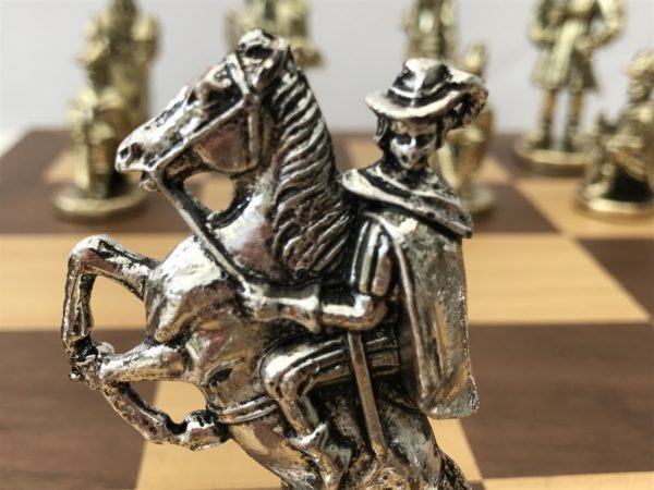 French Late Baroque - Brass Chess Set - Image 7
