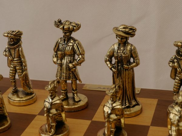 French Late Baroque - Brass Chess Set - Image 11