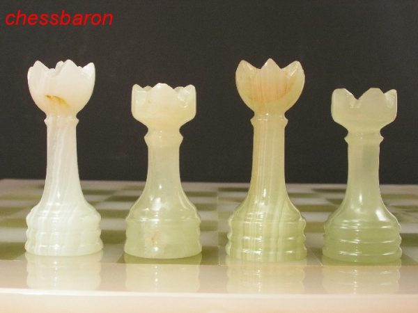Genuine Onyx Chess Set with Marble Board - Image 5