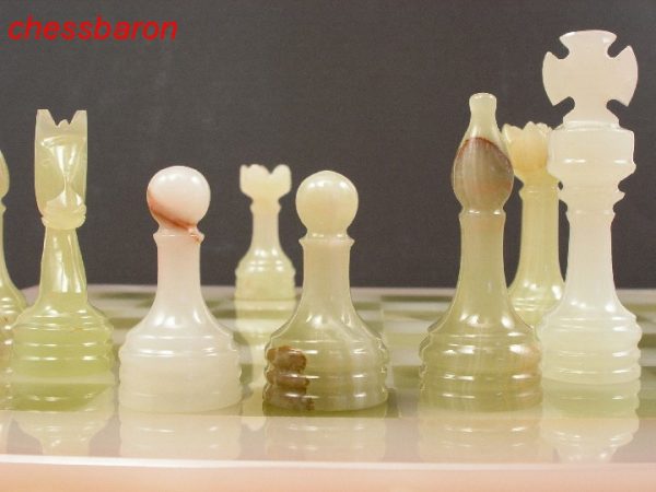 Genuine Onyx Chess Set with Marble Board - Image 11