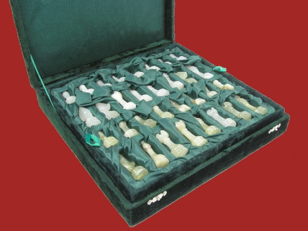 Genuine Onyx Chess Set with Marble Board