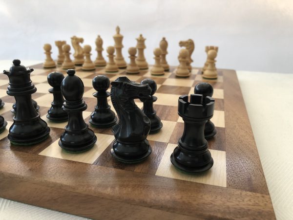 Margaret Anne Knight 3 inch King Ebonized Chess Set