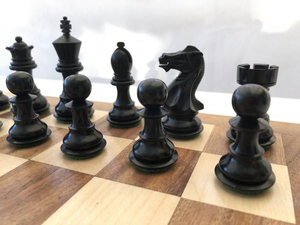 Margaret Anne Knight 3 inch King Ebonized Chess Set - Image 14