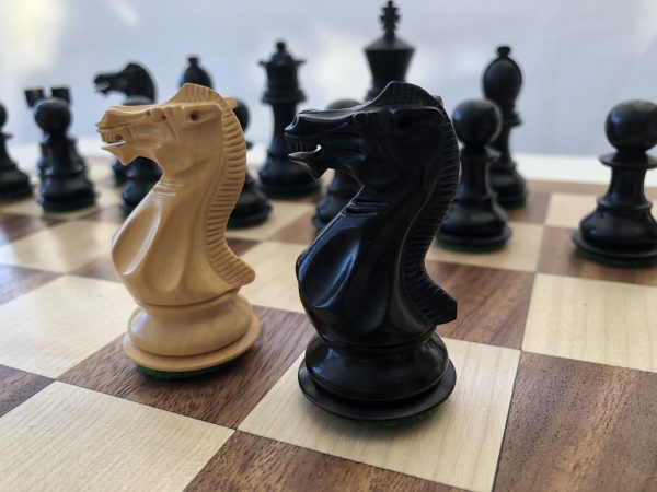 Margaret Anne Knight 3 inch King Ebonized Chess Set - Image 15