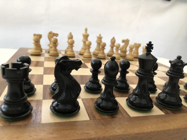 Margaret Anne Knight 3 inch King Ebonized Chess Set - Image 20