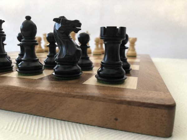 Margaret Anne Knight 3 inch King Ebonized Chess Set - Image 18