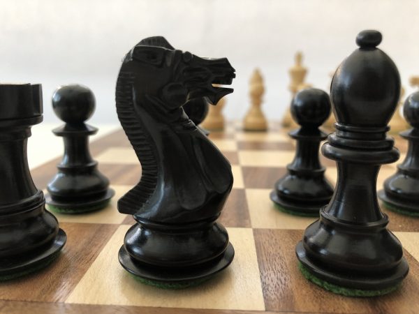 Margaret Anne Knight 3 inch King Ebonized Chess Set - Image 21