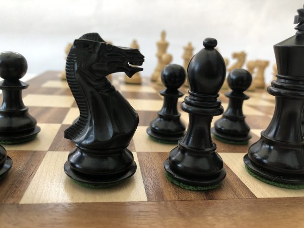 Margaret Anne Knight 3 inch King Ebonized Chess Set - Image 2
