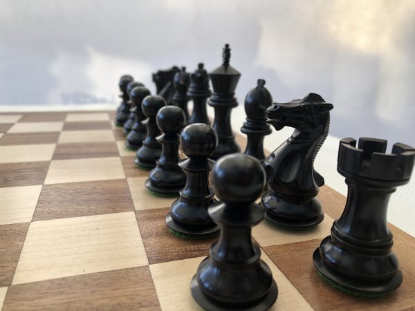 Margaret Anne Knight 3 inch King Ebonized Chess Set - Image 11