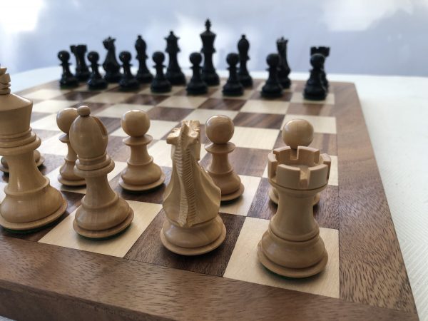 Margaret Anne Knight 3 inch King Ebonized Chess Set - Image 12