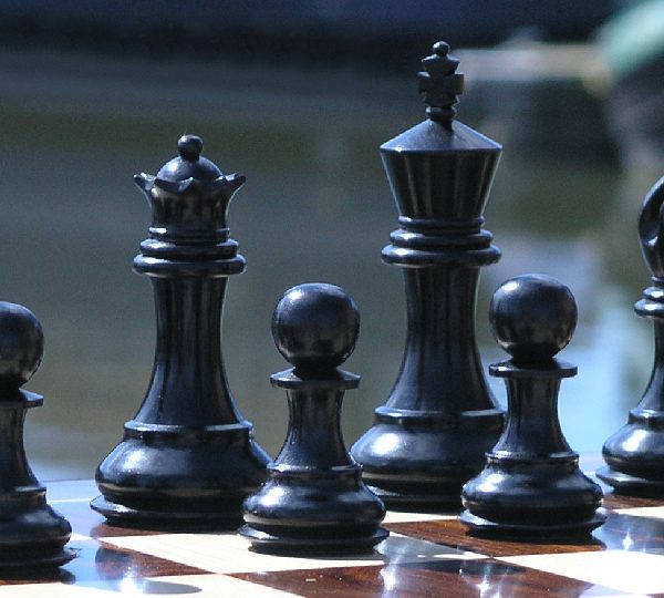 Margaret Anne Ebony Staunton 3.5 inch King Chess Set
