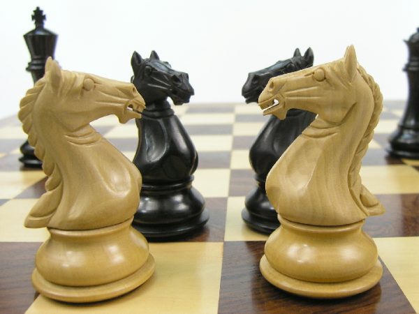 Ami Elizabeth Staunton - Ebonised Black Chess Set