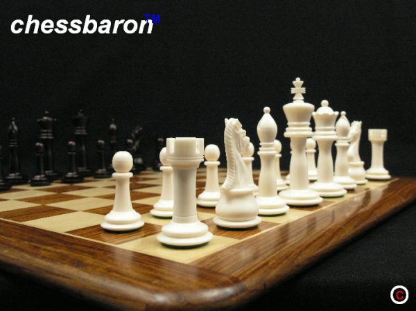Traditional Camel Bone Staunton Chess Set - Image 9