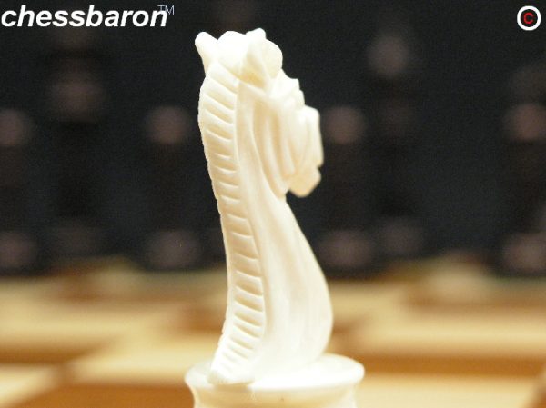 Traditional Camel Bone Staunton Chess Set - Image 11