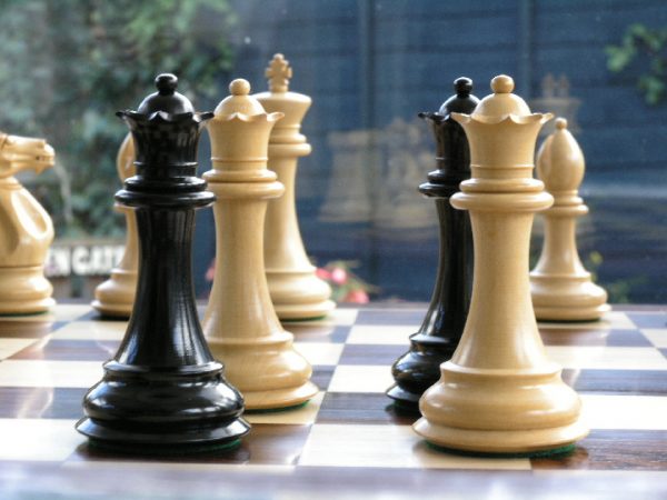 1850 Staunton in Ebony Chess Set - Image 4